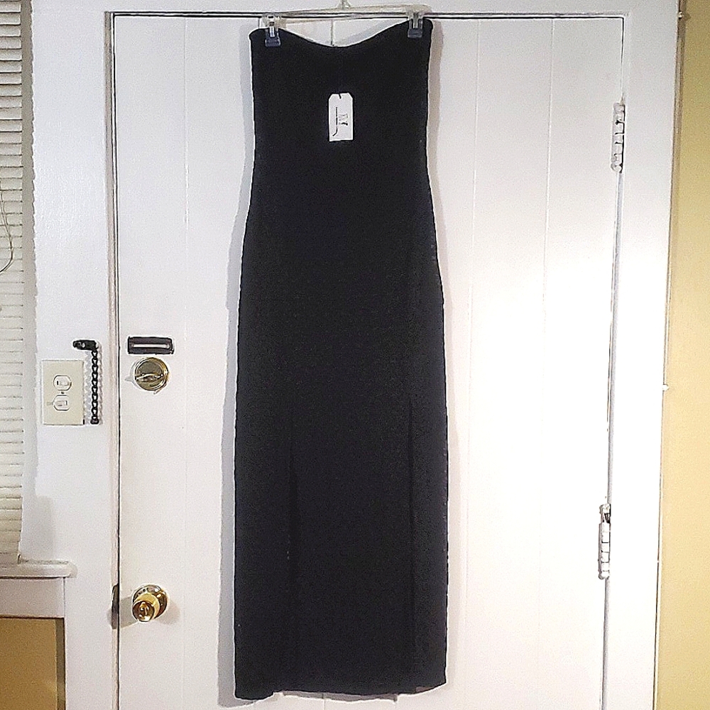 Fashion Brand Company - Sexy Cartoon Tube Dress in Black Lace, Size Large